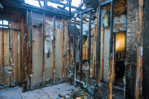 Professional Fire Damage Repair technician working in Red Hill, PA